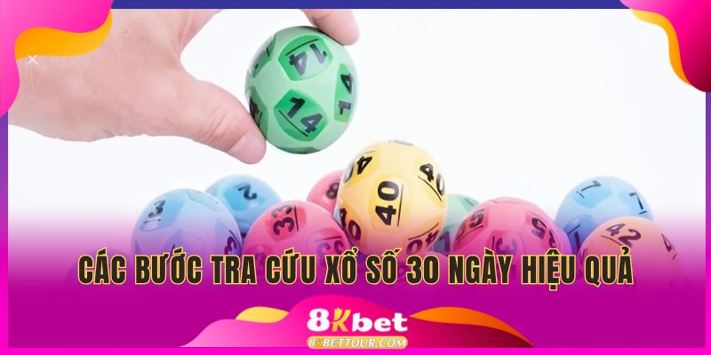 Các bước tra cứu xổ số 30 ngày hiệu quả